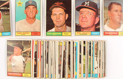 1961 topps baseball - topps, #1-589